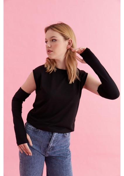 Parmak Geçmeli Uzun Kolluk - Esnek Lastikli Tesettür Kol Kapatıcı Tişört Kolluk fırsatları