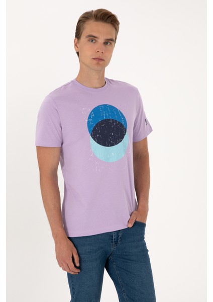 Erkek Lila Tişört 50307352-VR034