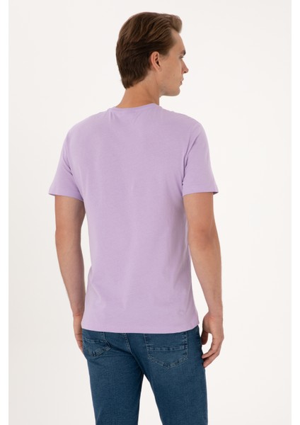 Erkek Lila Tişört 50307352-VR034 indirimleri