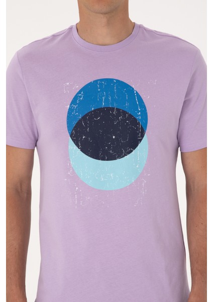 Erkek Lila Tişört 50307352-VR034