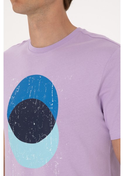Erkek Lila Tişört 50307352-VR034