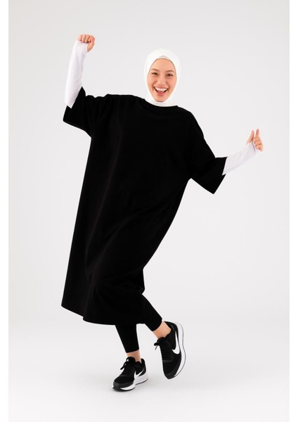 Parmak Geçmeli Uzun Kolluk - Esnek Lastikli Tesettür Kol Kapatıcı Tişört Kolluk modelleri