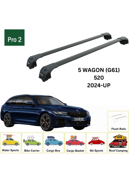 Bmw 5 Wagon G61 2024-2025 Portbagaj Taşıyıcı Ara Atkisi - Ara Çubuk Paw Pro 2 Siyah fiyatları