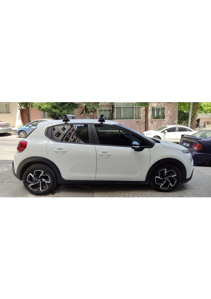 Citroen C3 B618 2016-2025 Oluksuz Üst Tavan Portbagaj Taşıyıcı Ara Atkısı Toros Serisi Pro 4 Gri fırsatları