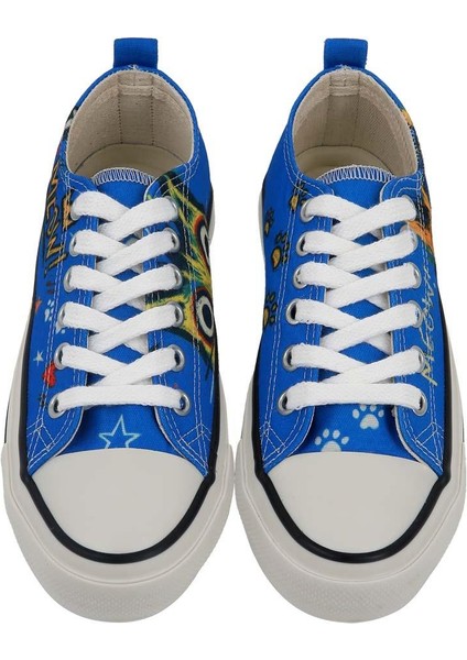 Kadın Vegan Mavi Sneakers - Meow Attack Tasarım fiyatları