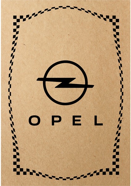 Kraft 120GR Opel Oto Paspas Kağıdı 50 Adet - 35X50CM - Kalın Kağıt Baskılı