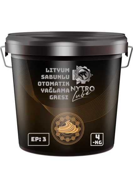 Lityum Sabunlu Otomatik Yağlama Gresi Ep 3 - 4 kg