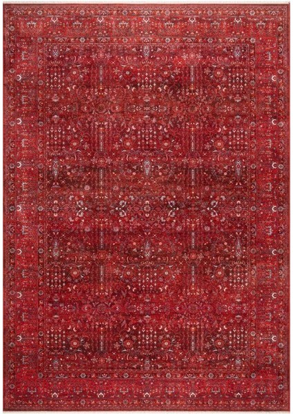 Discovery 1393A Kırmızı Salon Oturma Yatak Odası Halısı