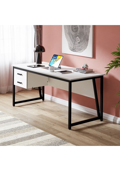 MS2C Çalışma Masası,ofis Masası - 70X160 cm - Beyaz