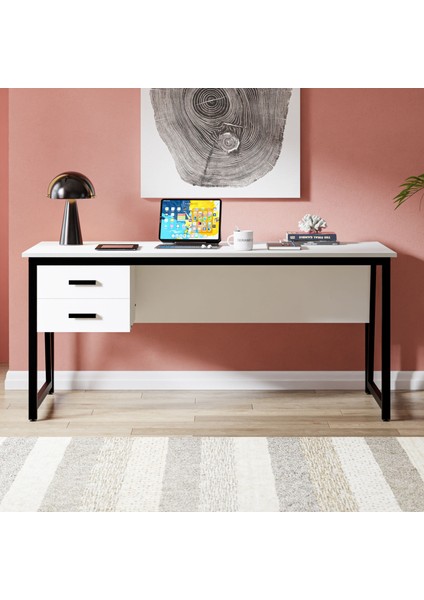 MS2C Çalışma Masası,ofis Masası - 70X160 cm - Beyaz modelleri