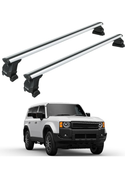 Toyota Land Cruiser 1958 Tavan Taşıyıcı Ara Barlar – Vidalı Montaj, Toros Fix Pro, Gri