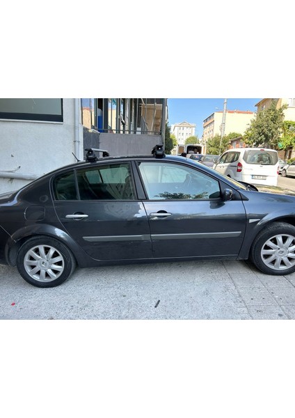 Renault Megane 2 2002-2009 Tavan Taşıyıcı Ara Barlar – Vidalı Montaj, Toros Fix Pro, Gri modelleri