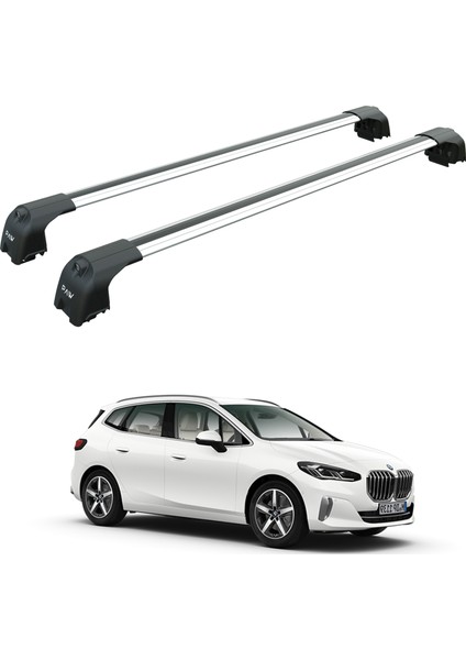 Bmw 2 Active Tourer F46 2022-2025 Portbagaj Taşıyıcı Ara Atkisi - Ara Çubuk Paw Pro 2 Gri