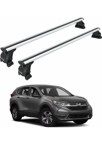 Roof Rack Cross Bars Compatible With 2012-2024 Honda Cr-V Without Roof Rails Gri