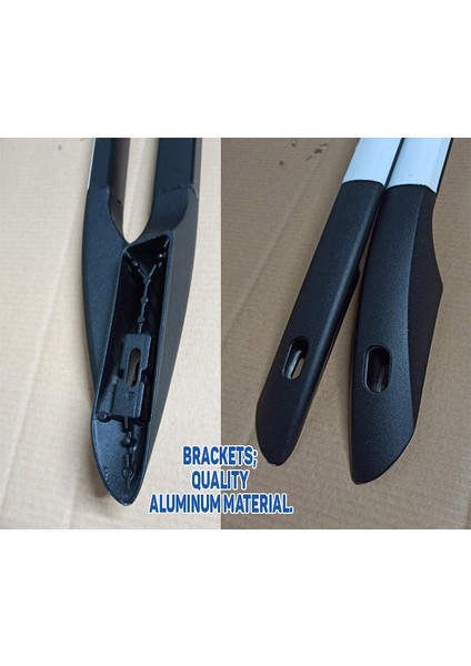 Fiat Doblo Kısa Şase 2010-2020 Van Araç Üstü Alüminyum Tavan Yan Rayları Plus Serisi - Siyah modelleri