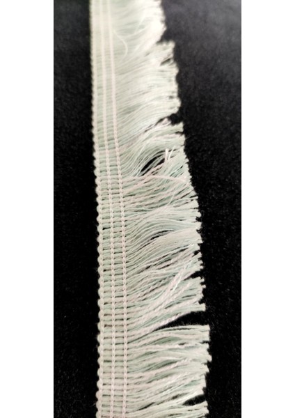 Şu Yeşili-Beyaz Çift Renk Pamuk Kenar Püskül Saçak modelleri