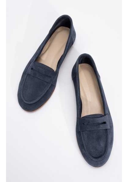 F02 Kot Süet Hakiki Deri Kadın Loafer Ayakkabı fırsatları
