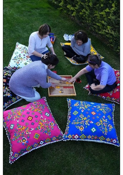 Etnik Minder Kılıfı 80X80, 6 Renk Seçeneği fırsatları