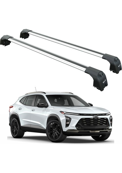 Chevrolet Trax 2023-2025 Portbagaj Taşıyıcı Ara Atkisi - Ara Çubuk Paw Pro 2 Fix Point Gri