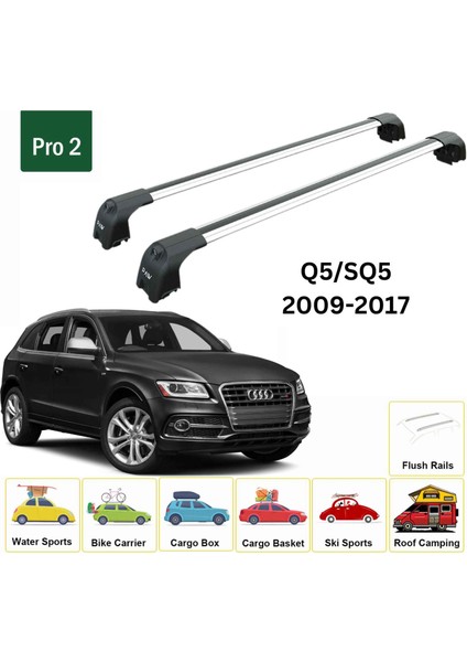 Audi Q5/sq5 2009-2017 Portbagaj Taşıyıcı Ara Atkisi - Ara Çubuk Paw Pro 2 Gri fiyatları