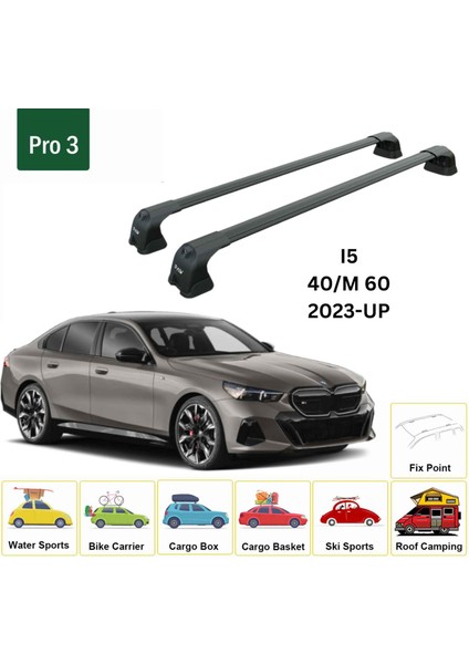 Bmw I5 2023-2025 Portbagaj Taşıyıcı Ara Atkı Aparatı Paw Pro 3 Siyah fiyatları