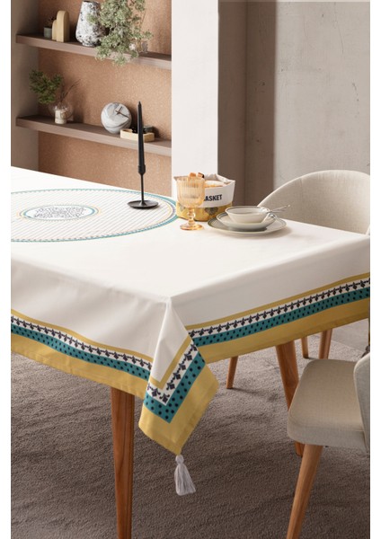 Safran Luxe, Yemek Masası, Mutfak Masa Örtüsü 150X150