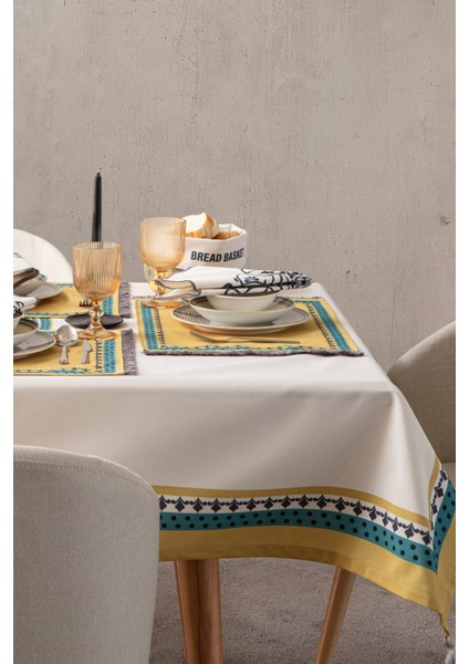Safran Luxe, Yemek Masası, Mutfak Masa Örtüsü 150X150 indirimleri