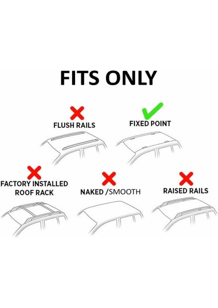 Dacia Sandero 2013-2020 Roof Rack System, Aluminium Cross Bar, Gri fiyatları
