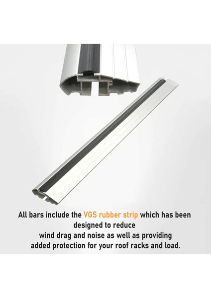 Dacia Sandero 2013-2020 Roof Rack System, Aluminium Cross Bar, Gri modelleri