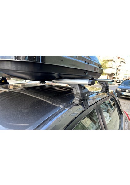 For Toyota Auris 2007-2013 Roof Rack Cross Bars Normal Roof Alu Black modelleri