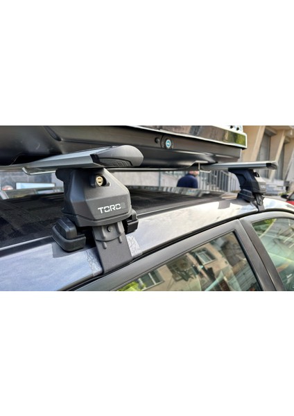 For Toyota Auris 2007-2013 Roof Rack Cross Bars Normal Roof Alu Black fırsatları