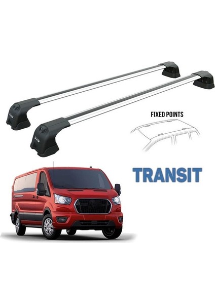 Ford Transit Custom-- Siyah Set Ara Atkısı Pro 3 Çadır Taşıma Sistemleri
