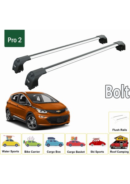 Chevrolet Bolt / Bolt Ev 2017-2023 Portbagaj Taşıyıcı Ara Atkisi - Ara Çubuk Paw Pro 2 Siyah fiyatları