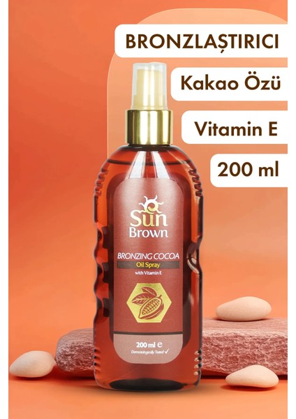 Bronzlaştırıcı Güneş Yağı Kakao Ekstreli 200 ML