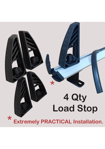 Chevrolet Promaster City 2015-2022 Ladder Roof Racks Cross Bars Carrier Aluminum 2 Qty modelleri