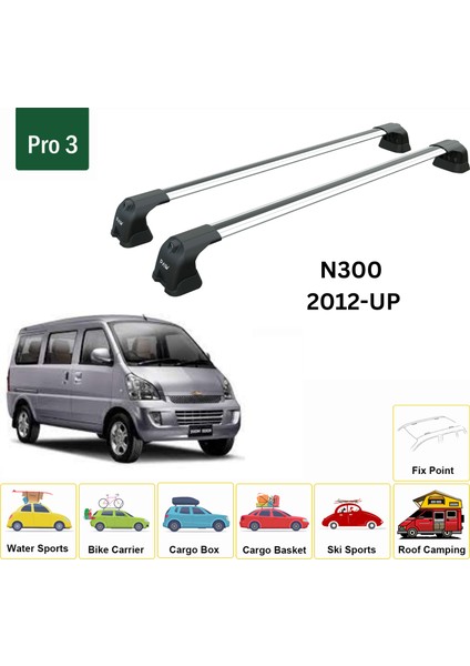 Chevrolet N300 2012-2020 Portbagaj Taşıyıcı Ara Atkı Aparatı Paw Pro 3 Gri fiyatları