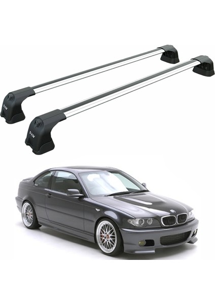 Bmw 3 Coupe E46 1999-2006 Portbagaj Taşıyıcı Ara Atkı Aparatı Paw Pro 3 Gri