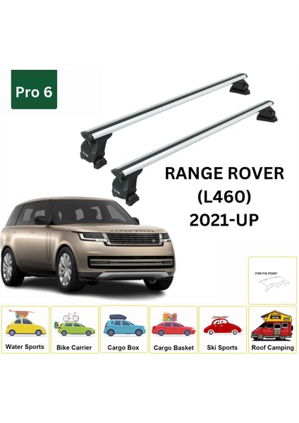 Land Rover Range Rover (L460) Tavan Taşıyıcı Ara Barlar – Vidalı Montaj, Toros Fix Pro, 2021-UP Gri fiyatları