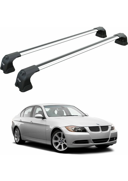 Bmw 3 Sedan E90 2005-2011 Portbagaj Taşıyıcı Ara Atkı Aparatı Paw Pro 3 Gri