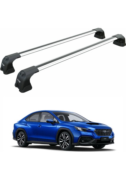 For Subaru Legacy Sedan 2020-2025 Roof Rack Cross Bar Fix Point Alu Silver