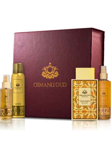 Golden Leaf 4’lü Unisex Parfüm Seti – Meyvemsi ve Çiçeksi– 9851