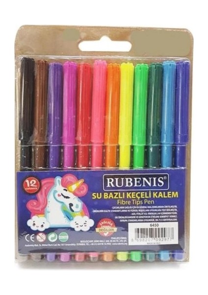 Keçeli Kalem 12 Renk