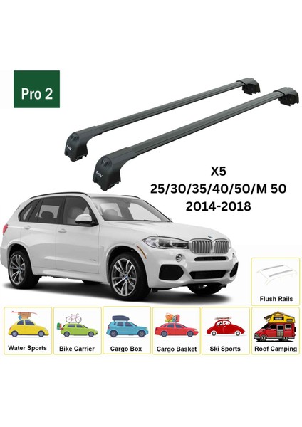 Bmw X5 (F15) 2014-2018 Portbagaj Taşıyıcı Ara Atkisi - Ara Çubuk Paw Pro 2 Siyah fiyatları