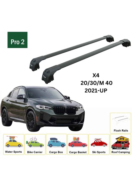 Bmw X4 G02 2021-2025 Portbagaj Taşıyıcı Ara Atkisi - Ara Çubuk Paw Pro 2 Siyah fiyatları