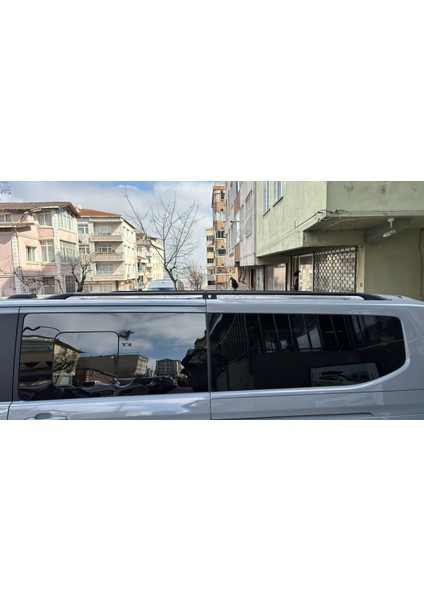 Volkswagen Transporter T7 Uzun Şase 2025-2026 Araç Üstü Alüminyum Tavan Yan Rayları Plus Serisi - Gri indirimleri