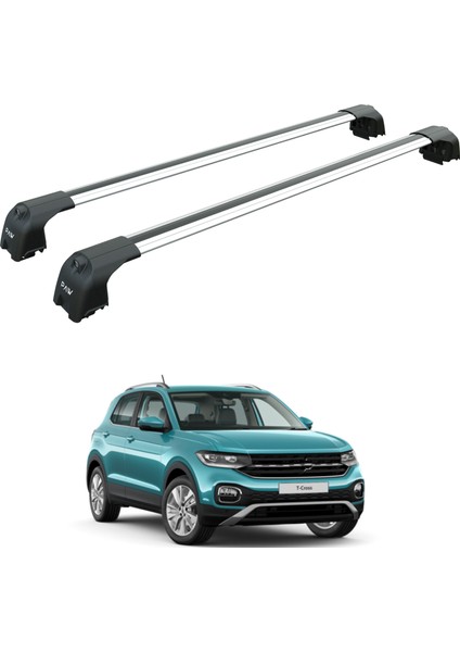 Volkswagen T-Cross 2018-2025 Portbagaj Taşıyıcı Ara Atkisi - Ara Çubuk Paw Pro 2 Gri