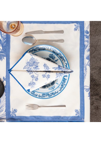 Elysian Blue, Premium Seri Mutfak Sunum Peçetesi, Duck Keten Kumaş 40X40CM fiyatları
