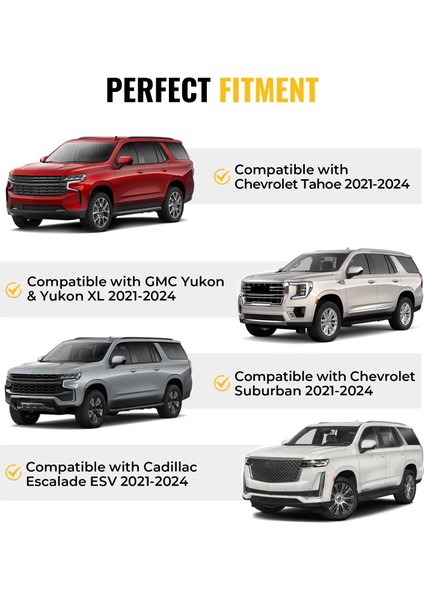 Chevrolet Suburban 2021-2025 Portbagaj Taşıyıcı Ara Atkisi - Ara Çubuk Paw Pro 2 Gri modelleri