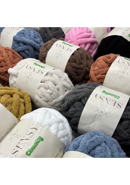 Chunky El Örgü Ipliği 200 gr Parmak Örgü Ipi Tığsız Şişsiz El ile Örgü Ipi Battaniye Ipi Parmak Örgü Ipliği