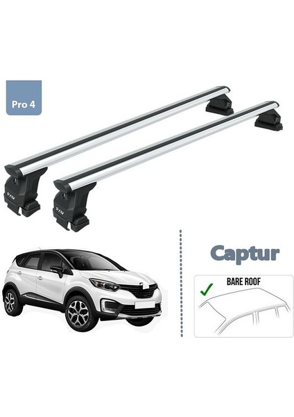 Renault Captur Portbagaj Taşıyıcı Ara Atkısı Pro 4 Set 2013-2019 Gri fiyatları